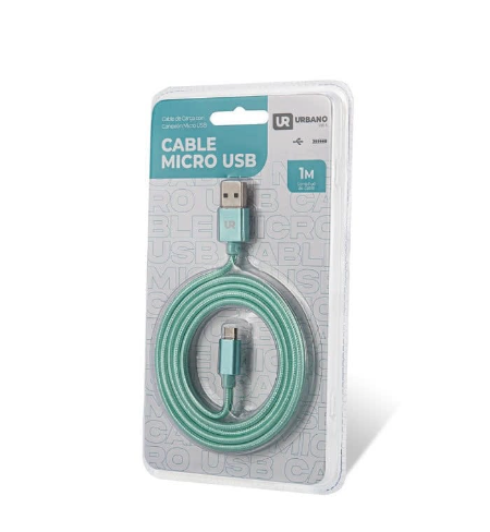 Cable Micro USB Verde | Carga Rápida y Durabilidad