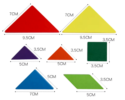 Juguete Montessori | Libro de Rompecabezas Tangram Magnético 🧩